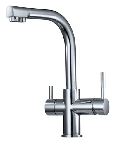 Chrome 3 Way Mixer Side Lever with LED Filter Change Reminder