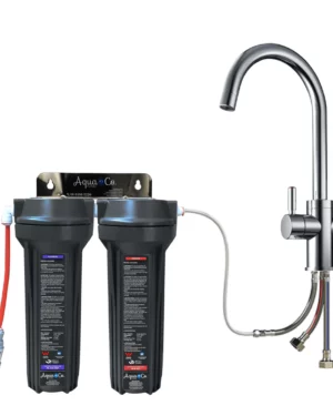 3 Way Mixer Tap with AquaCo SYS-925FA Undersink Water Filter – Reduces Chlorine, Taste, Odours, Parasites, Bacteria, Lead and Fluorides.