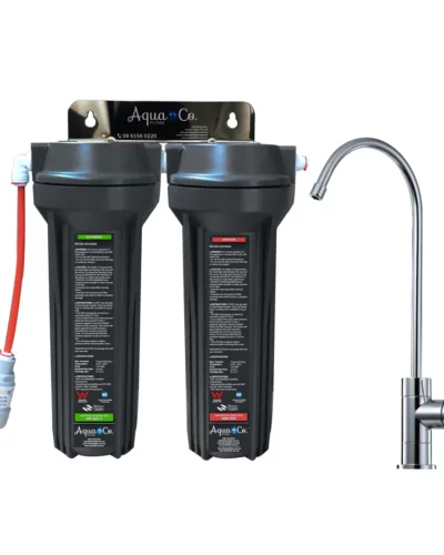 AquaCo SYS-925SA Undersink Water Filter – Reduces Chlorine, Taste, Odours, Parasites, Bacteria, and Lead.