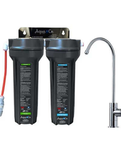 AquaCo SYS-925SC Undersink Water Filter – Reduces Chlorine, Taste, Odours, Parasites, and Lead.