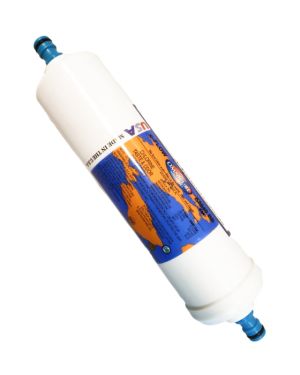 Inline Caravan Water Filter W Hose Connections For Chlorine and Sediments